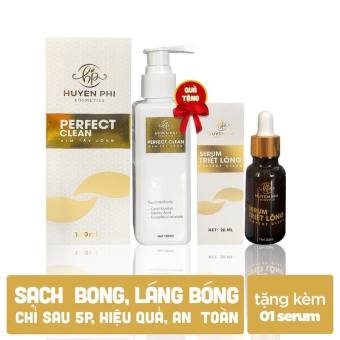 Kem .t.ẩ.y. lông + serum triệt lông Huyền Phi