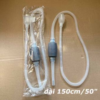 Bơm tay thay nước bể cá đa năng - dụng cụ hút phân cặn - ống hút đáy thay nước hồ cá, đầu ống bằng nhựa mềm linh hoạt