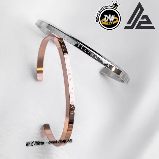 Giá hủy diệt] Vòng Cuff DW v1 - Vòng tay cặp đôi thời trang Titanium thép không gỉ 316L [Bảo Hành 1 năm