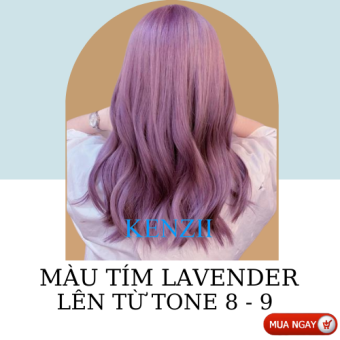 Thuốc Nhuộm Tóc Mầu Tím Lavender Kenzii ( Kèm Tẩy + Trợ Nhuộm ) Lên Từ Level 8 - 9 Thuốc nhuộm tóc tại nhà