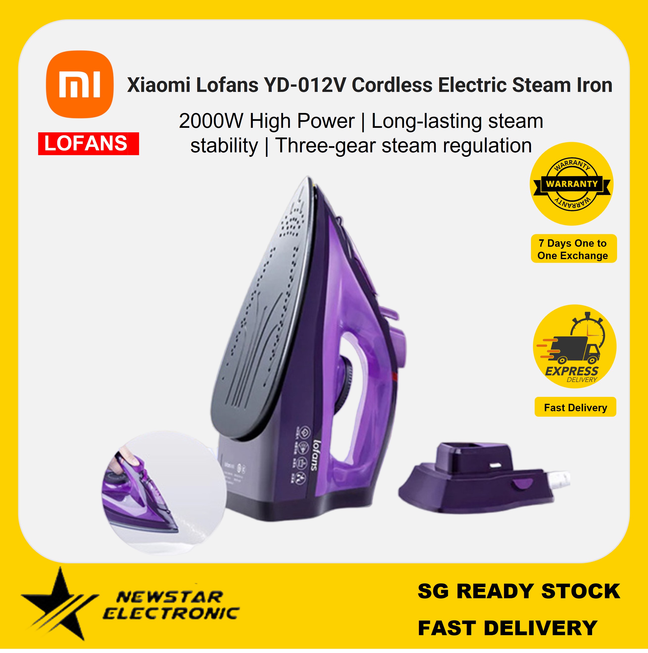 xiaomi lexiu steam ironing machine