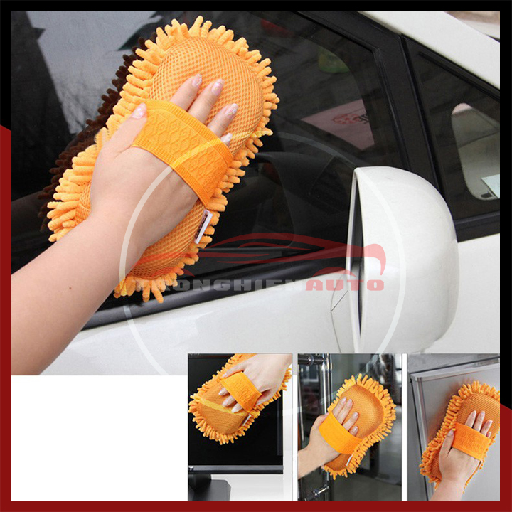 Miếng san hô rửa xe Microfiber siêu mịn tiện dụng
