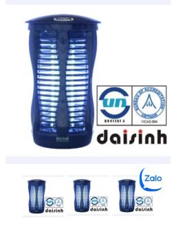 Đèn bắt muỗi Đại sinh DS-D62-đã có bóng-hàng chính hãng