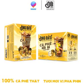 Hộp/ 15 Túi Cafe - Cà Phê Sữa Nóng Ông Bầu Hộp 240g – Thương hiệu NUTIFOOD – CIRINO