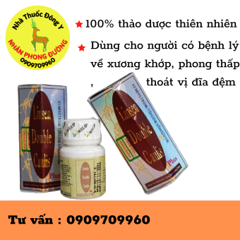 LINH TIÊN SONG ĐẰNG TỐ - LINSEN DOUBLE CAULIS PLUS, hộp 20 viên, hỗ trợ phong hàn thấp, khí huyết ứ trệ, tê bì tay chân, xương khớp nhức mỏi, cường gân cốt