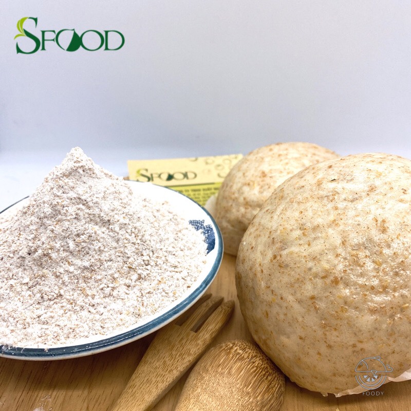Bột bánh bao SFOOD 600g, bột bánh bao trộn sẵn có men (có tặng kèm men nở) phù hợp với người ăn eatclean, giảm cân
