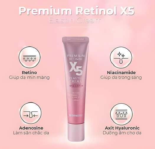 KEM DƯỠNG DA ĐỈNH CAO RETINOL X5 ELASTIN CREAM SKINPASTEL 30ML CHỐNG NHĂN, CHỐNG LÃO HÓA, MỸ PHẨM HÀN QUỐC CHÍNH HÃNG