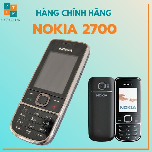 Điện thoại Nokia 2700 pin trâu giá rẻ - Bảo hành 12 tháng