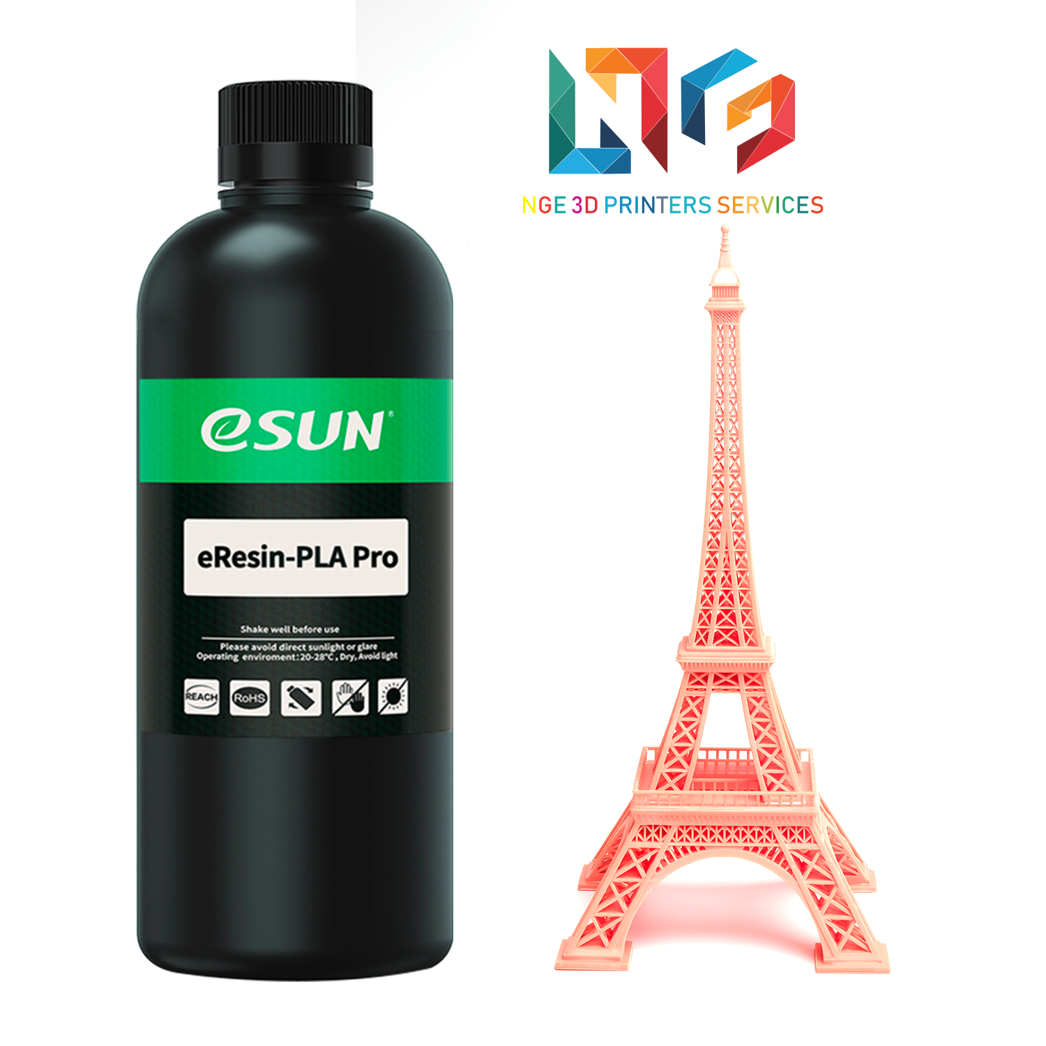 Nhựa in 3d Resin eSun eResin-PLA Pro 0.5-1kg/Chai Vỏ Nhựa