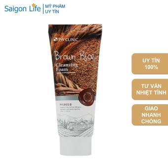 Sữa Rửa Mặt Chiết Xuất Từ Gạo 3W Clinic Brown Rice Cleansing Foam (100ml)