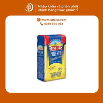 Bột Ngô Polenta DIVELLA gói 500g [Bột Bắp Polenta Chính Hãng]