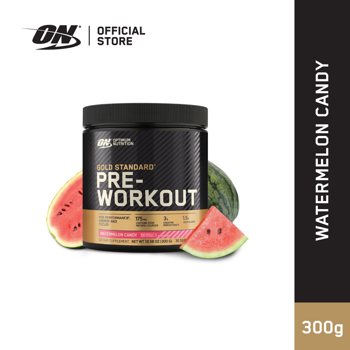 Optimum Nutrition Gold Standard Pre-Workout Watermelon Candy, 30