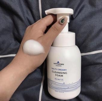 Sữa rửa mặt cho da nhạy cảm Saltherapy làm sạch sâu kiểm soát nhờn Salty Creamy Cleansing Foam 300ml