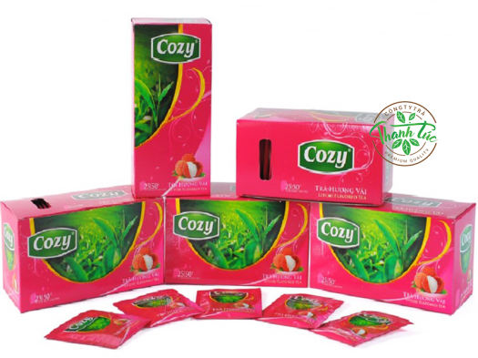 Trà Túi Lọc Cozy Vải Hộp 25 Gói