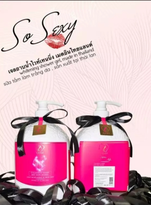 Sữa tắm trắng collagen nước hoa Ruby Thái Lan 1200ml Hàng nhập khẩu chính hãng , sữa tắm hương hoa quyến rũ làn da trắng mịn
