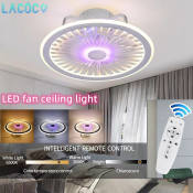 APP-Controlled LED Ceiling Fan Light for Children's Bedroom, Brand: 