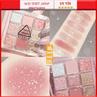 Bảng phấn mắt DIKALU màu ánh nhũ trang điểm chuyên nghiệp,Bảng mắt nội địa trung