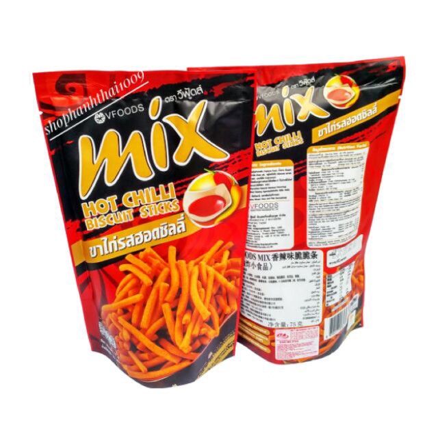 Combo 30 gói snack bim tăm mix vfood thái lan