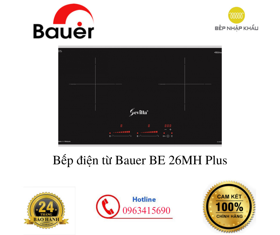 Bếp điện từ Bauer BE 26MH Plus