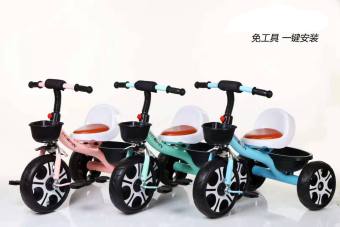 Xe Đạp 3 Bánh Ghế Da Cho Bé Từ 2 Đến 5 Tuổi Có Giỏ Và Hộp Đựng Đồ