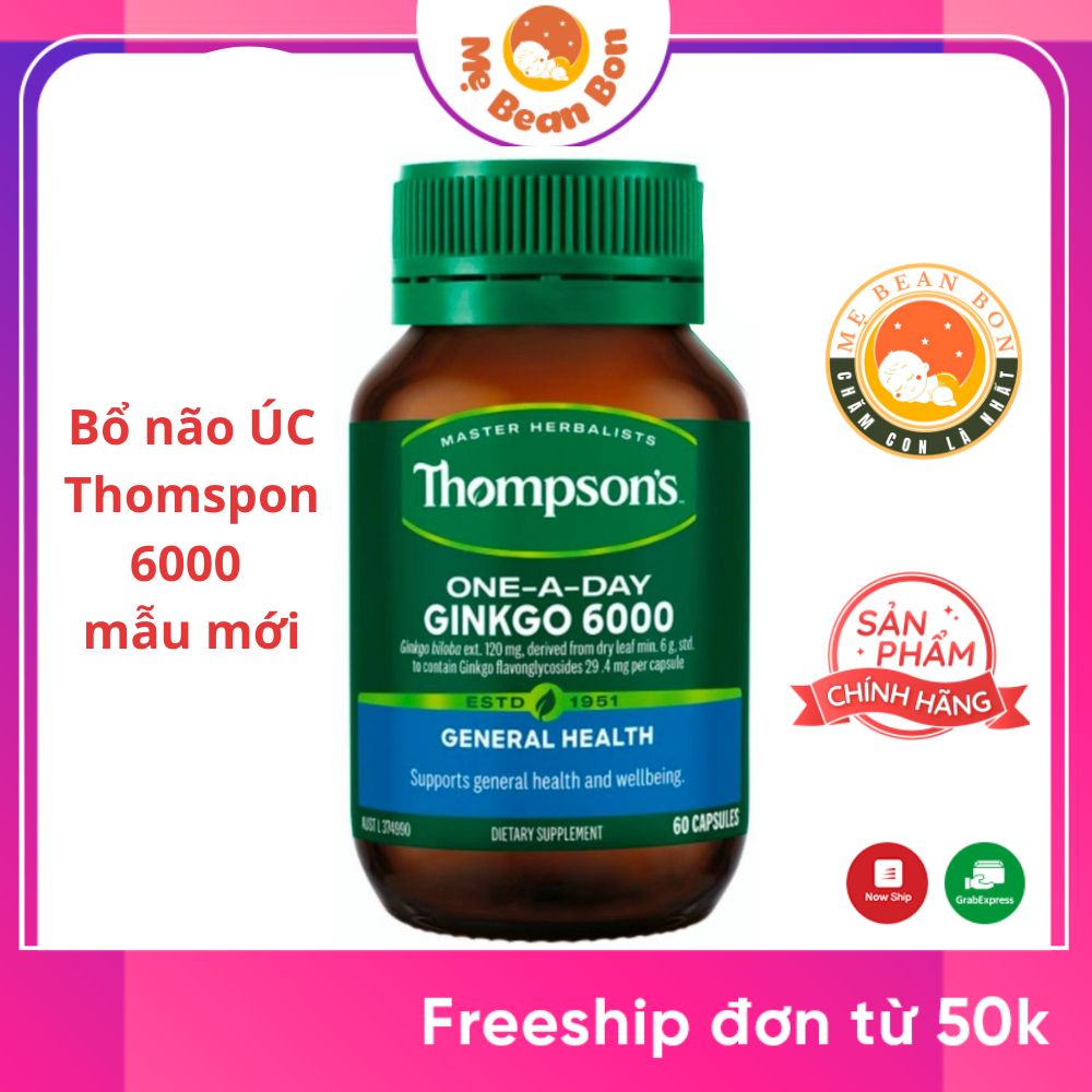 Bổ não hàm lượng cao thompson's one a day ginkgo 6000mg cho người lớn