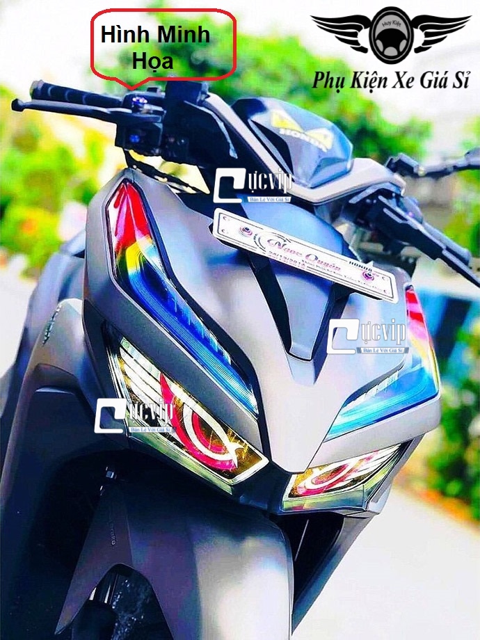 Bộ Tem Dán Demi + Đèn Pha Vario 2018 - 2021 Loại Đặc Biệt Cao Cấp MS3675