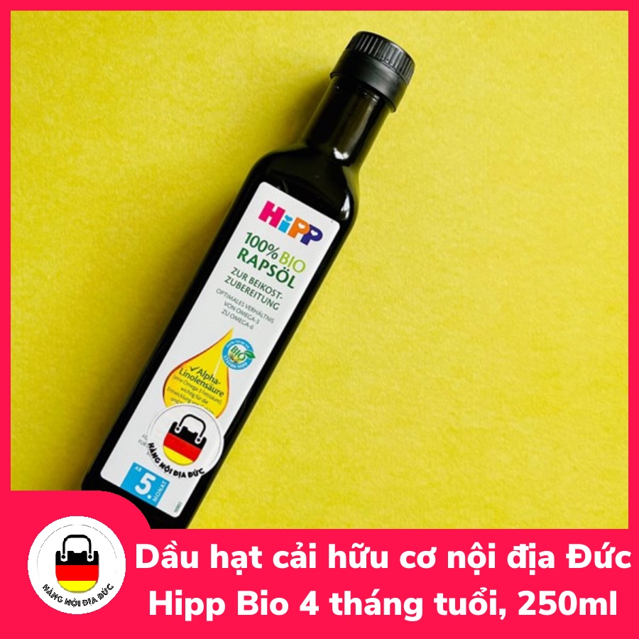 Dầu hạt cải hữu cơ nội địa Đức Bio Rapsöl baby, cho bé từ 4 tháng tuổi, 250ml