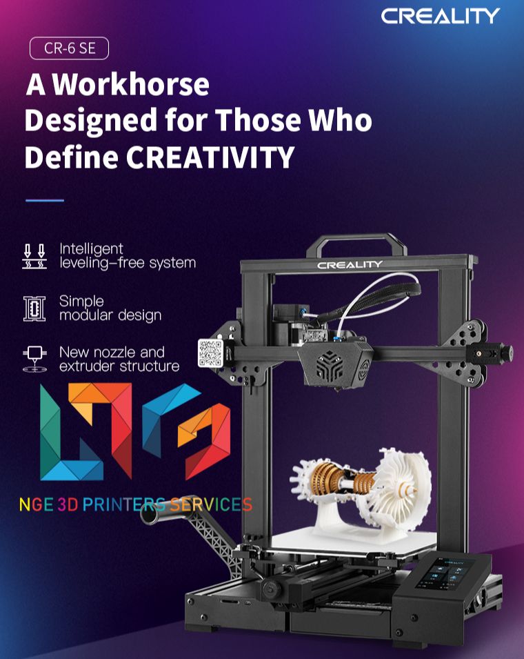 3D printer Creality CR 6 SE printing size 235 235 250mm auto leveling