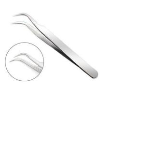 Nhíp Gắp Mụn Inox Đầu Cong Dài 10cm