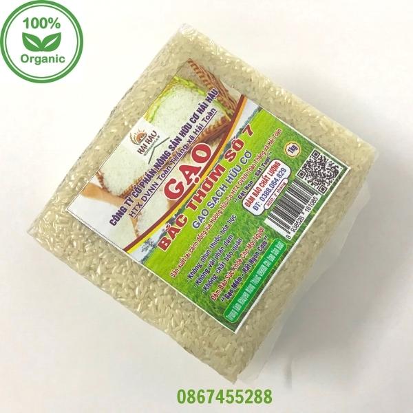 Gạo Bắc thơm hữu cơ Hải Hậu- gạo non hữu có không đâu có