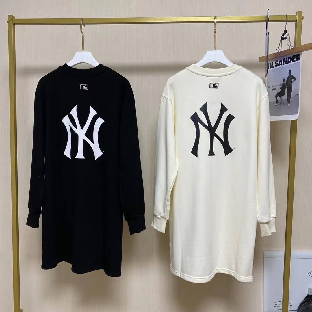 Shop MLB Korea Monogram Casual Style Street Style Logo Dresses  3FOPH013343BKS 3FOPH013343NYS 3FOPH013350CRS by FromOrdinary  BUYMA