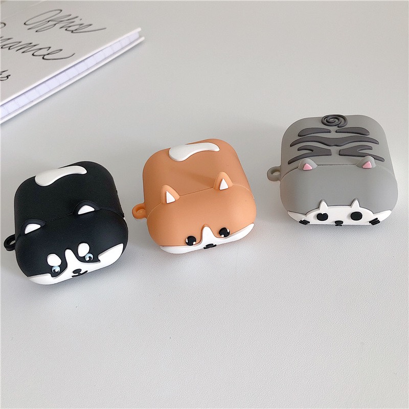 Vỏ Bảo Vệ Cho Tai Nghe cho Airpods 1/2/pro Vỏ Bọc Mền Bằng Silicon Siêu Kute
