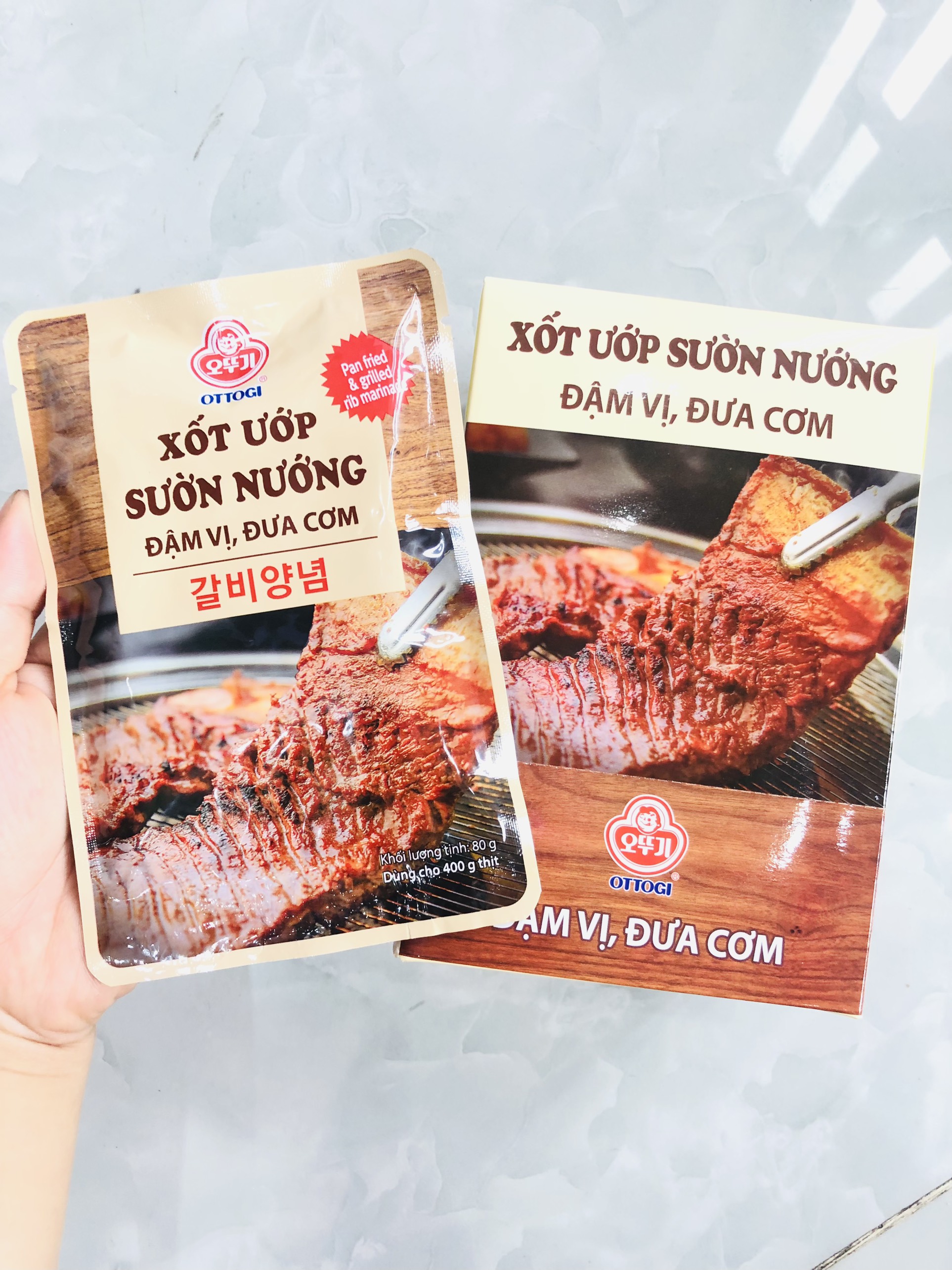 Sốt ướp sườn nướng Ottogi gói 80g