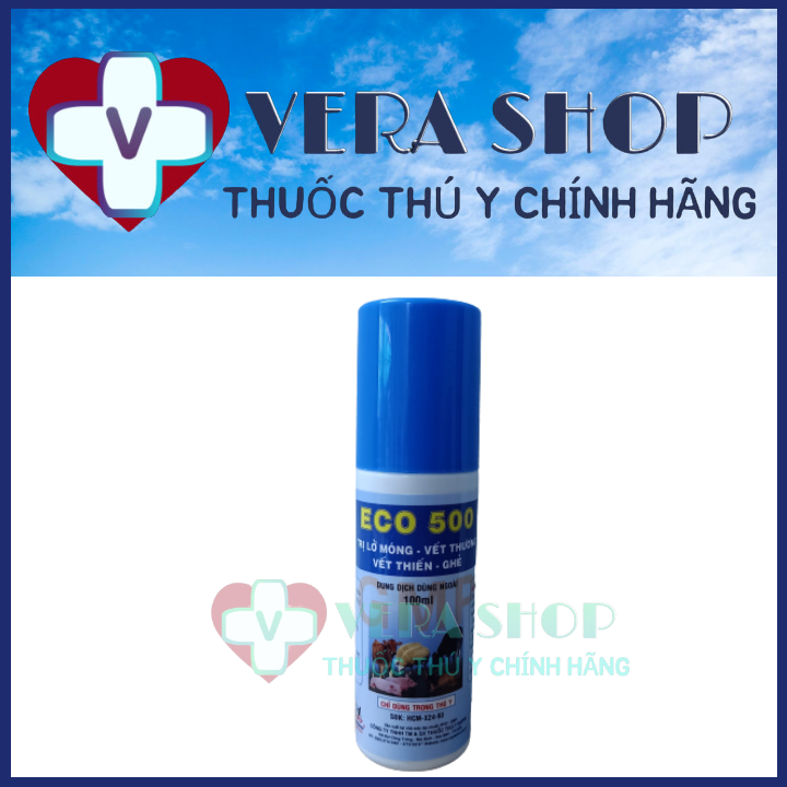 Naphavet eco 500 100ml - tri lở móng, vết thương, vết thiến, ghẻ - giá rẻ