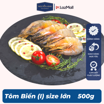Tôm thẻ biển tươi Phú Quốc (I) Nguyên Anh đặc sản Phú Quốc hải sản tươi sống như cá, tôm tươi, mực tươi loại 500gr Hải Sản Nguyên Anh.