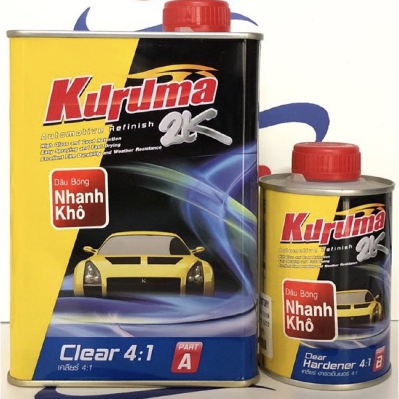 Dầu bóng 2K Kuruma sơn oto xe máy