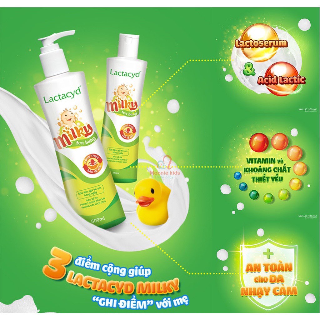 Sữa tắm em bé lactacyd - sữa tắm gội toàn thân cho trẻ em chai 250ml / 400ml