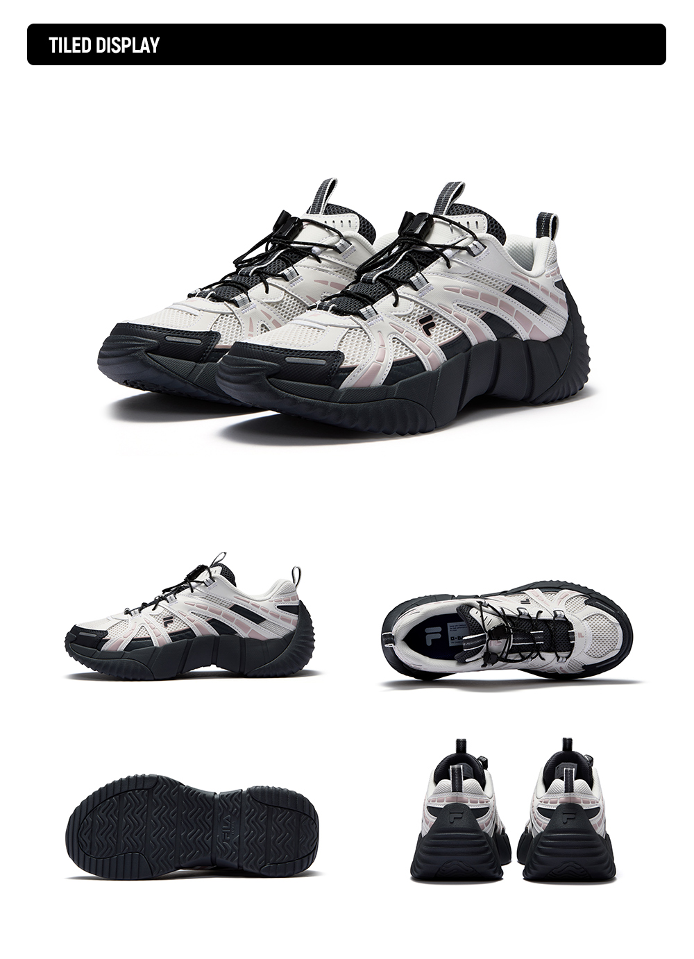FILA FUSION FUSION BONE II Women Sneakers (Black / White) · v7
