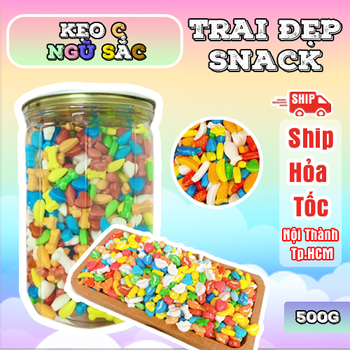 Kẹo C Ngũ Sắc Trai Đẹp 500G