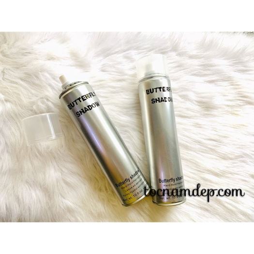 Gôm xịt tóc Butterfly Shadow 320ml Chính hãng, Gôm bạc giữ nếp tạo kiểu nam nữ