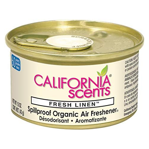 California Scents Spillproof Organic Air Freshener, Shasta Strawberry, 1.5  Ounce Canister (Pack of 4)