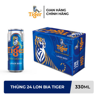 Thùng 24 Lon Bia Tiger - 330ml/lon