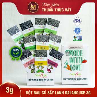 Bột Rau Củ Hữu Cơ Nguyên Chất Sấy Lạnh Dalahouse gói 3g