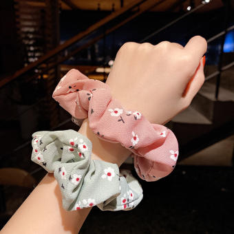 Scrunchies cột tóc, buộc tóc họa tiết hoa nhí dễ thương