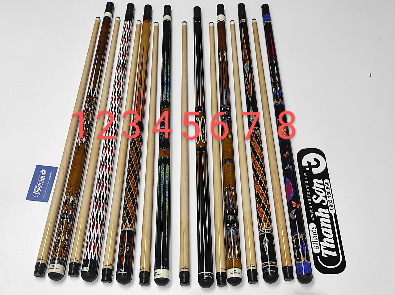 [CƠ BIDA] - 3 BĂNG LONGONIS 12mm - [Tặng bao cơ 2 ống + Bao tay ]