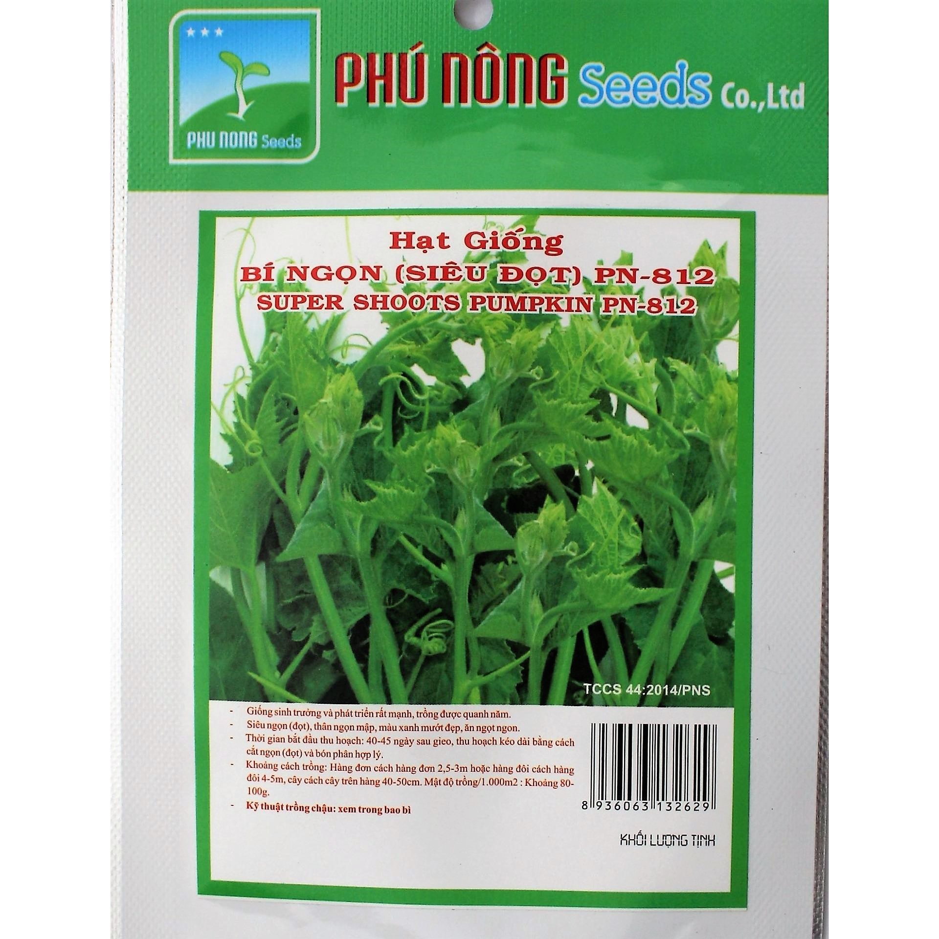 [HCM]Hạt giống Bí ngọn (Siêu đọt ) PN 812