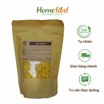 ĐẬU XANH TÁCH VỎ HOMEFOOD (túi 500gr)