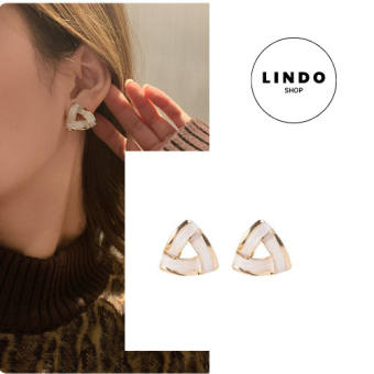 Bông tai thời trang công sở nữ cổ điển LINDO