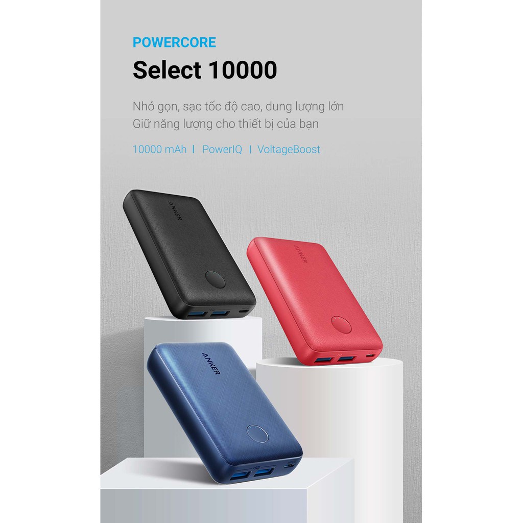 Pin dự phòng anker - anker powercore select 10000 - a1223