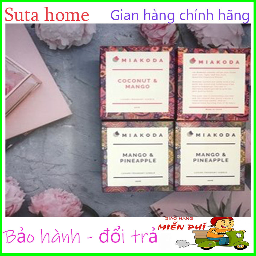 Nến thơm Xuất Khẩu Cooconut&Mango - Mango& Pineapple, Sutahome, nến thơm hương tinh dầu cao cấp đưa hương thơm tỏa khắp không gian đốt nến